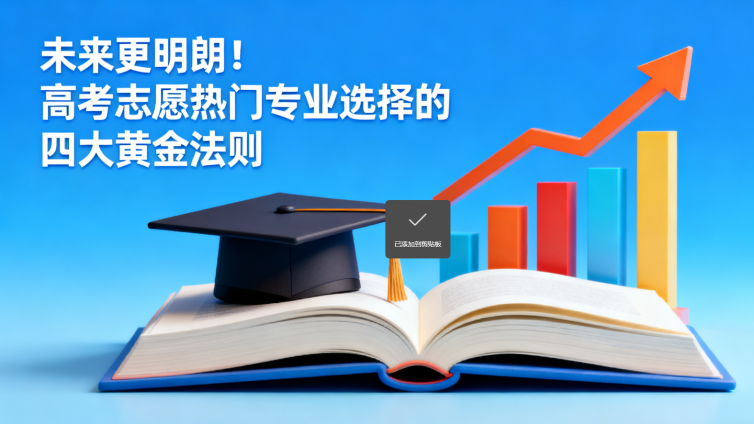 未来更明朗！高考志愿热门专业选择的四大黄金法则